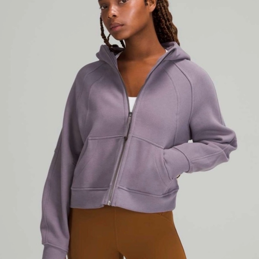 lululemon athletica Lavender scuba oversized full zip hoodie